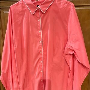 Lands' End Women’s Blouse Coral size 26W EUC